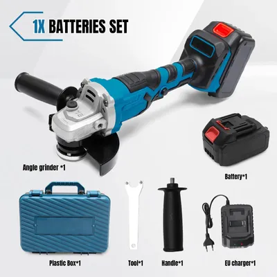 Obrázek produktu pro Akumulátorová úhlová bruska – bezkartáčová, 125 mm, 18 V – 1500 W – 3 rychlosti – kompatibilní s akumulátory 18 V – bez akumulátoru