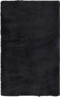 Produktbild von Teppich Shaggy Hochflor NAVARRA Schwarz 80x150 cm Polyester