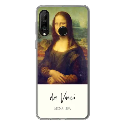 Produktbild von MuchoWow® Handyhülle Schutzhülle Hülle für Huawei P30 Lite Mona Lisa - Leonardo da Vinci - Alte Meister Silikon Softcase Handy Hülle - Handyhülle
