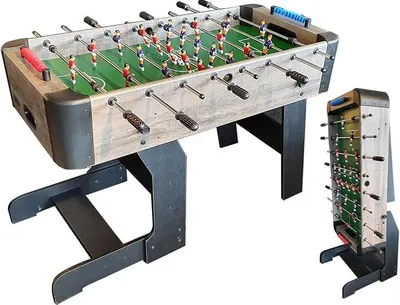Imagen del producto de Score, mesa de futbolín plegable de madera con barras de 13 mm