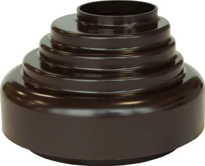 Produktbild von INEFA Verbindungsstück Fallrohr zu Abfluss, PVC DN50 / 50mm Dunkelbraun Zubehör Fallrohr Kunststoff, einfache Steckmontage,  Germany