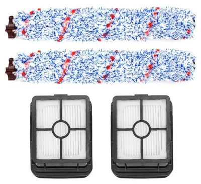 Immagine prodotto di Kit di ricambi per aspirapolvere BISSELL CrossWave: 2 rulli spazzola multifunzione, 2 filtri di ricambio