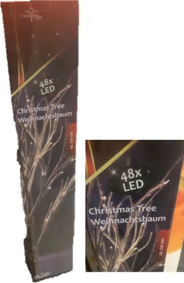 Produktbild von Künstlicher Birken-Lichterbaum LED Warmweiß 120cm, 48 LEDs, für Innen und Außen