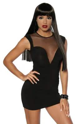 Produktbild von Saresia Minikleid 18066 Partykleid Clubkleid in schwarz, Gr. S/M=34/36