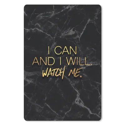 Produktbild von MuchoWow® Mauspad Mousepad Zitate - Marmor - Gold - Schwarz 40x60 cm - Mousepads - Maus Mat - Pad - Mausunterlage - Schreibtisch Accesoire
