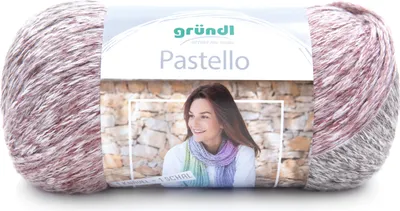 Zdjęcie produktu dla Gründl Wełna Pastello 200 g, kolor fioletowo-różowy, marmurkowy, pastelowy, melanżowy 200 g