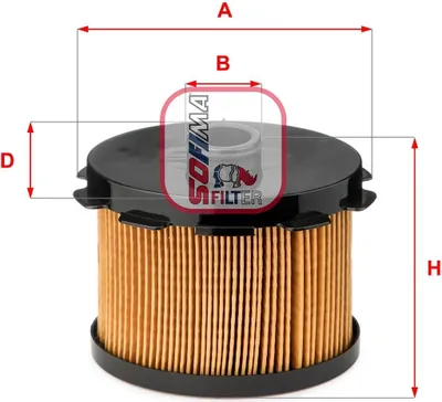 Produktbild von Kraftstofffilter SOFIMA S 6688 N passend für PEUGEOT 206 Schrägheck (2A/C) Filtereinsatz