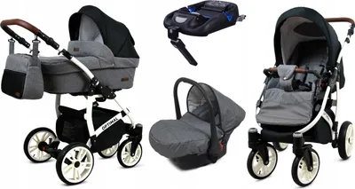Obrázek produktu pro Kocárek 4v1 BabyLux Optimal Grey Flex Black