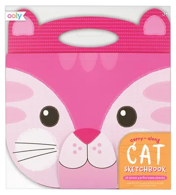 Produktbild von Ooly Skizzenbuch Katze - tragbares Malbuch für Kinder - 60 Seiten