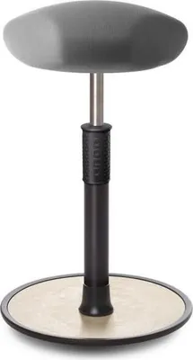Produktbild von Sitz- Stehhocker Free Tall Triangel Gestrick Grau schwarz /cremeweiß.