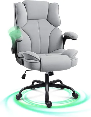 Produktbild von Bürostuhl - Bürostuhl - Werkstuhlstuhl - Gaming-Stuhl - Schreibtischstuhl - Hohe Rückenlehne - Gepolsterte Sitzfläche