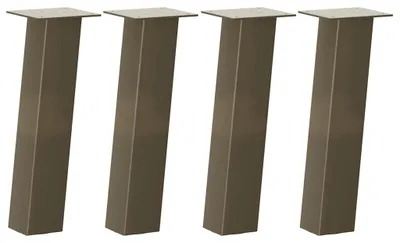 Produktbild von vidaXL Couchtischbeine 4 Stk. Naturstahl 42 cm Stahl
