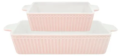 Produktbild von Greengate Alice Auflaufform pale pink klein Set2