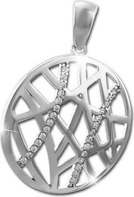 Immagine prodotto di Collana con ciondolo in argento sterling 925 e zirconi, modello SDH427W, per donna