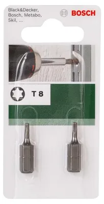 Obrázek produktu pro Bity Bosch T8 25mm 1/4" (2)