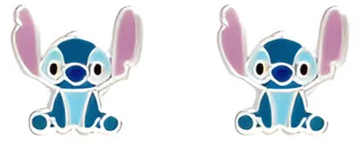 Productafbeelding van Oorbellen, oorbellen met clip, Disney, zilver, collectie Stitch - dames