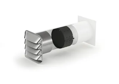 Produktbild von Naber E-Jal Col® Außenjalousie 125 mit Thermobox, weiß/Edelstahl 4022046