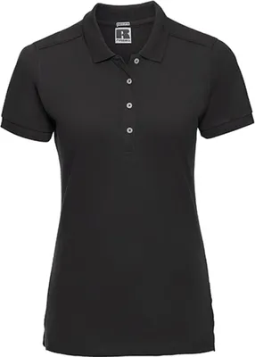 Produktbild von Russell R-566F-0 | Damen Stretch Poloshirt - Farbe: Black - Größe: XL