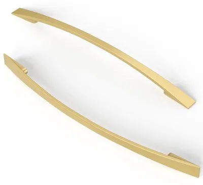 Obrázek produktu pro Ibenzoa® Sada 10 kusů úchytek na nábytek, vzhled mosazi (zinková slitina), rozteč otvorů 192 mm, celková délka 232 mm, rozměry 13,7 mm x 22 mm, vhodné pro kuchyňské skříňky a dveře skříní