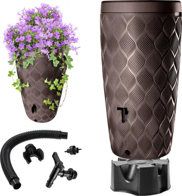 Produktbild von KADAX Regenwassertank 240L Wasserfassbehälter + Wasserhahn-Blumentopfständer