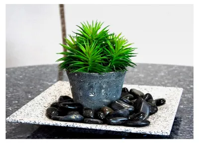 Produktbild von Schwarze polierte Dekosteine 20 kg, Kieselsteine für den Garten 2-3 cm, Zierkies für Vasen und Flusssteine