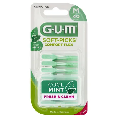 Immagine prodotto di GUM SOFT-PICKS COMFORT FLEX (40 pezzi) menta media