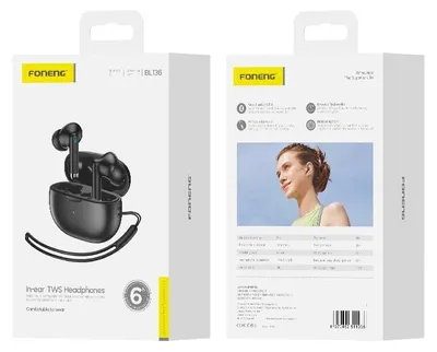 Zdjęcie produktu dla Foneng Słuchawki Bezprzewodowe Bl136 Czarny