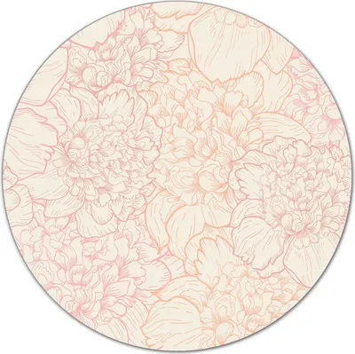 Produktbild von Herd-Abdeckplatte Glas Schneidebrett Ceranfeld-Abdeckung - 40 cm - Pfingstrosen rosa