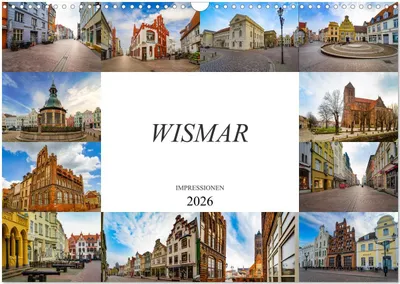 Produktbild von Wismar Impressionen (Wandkalender 2026 DIN A3 quer), CALVENDO Monatskalender