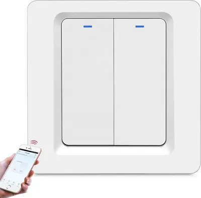 Produktbild von INF Smart Switch, WLAN Lichtschalter, Wifi Schalter, Funkschalter, 2-polig