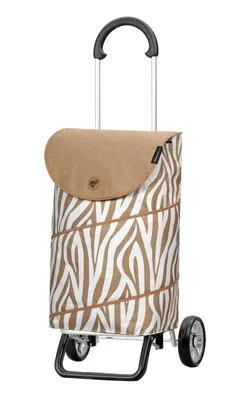 Produktbild von Andersen SHOPPER MANUFAKTUR Einkaufstrolley Scala Shopper Plus Tyra Zebra beige 103cm