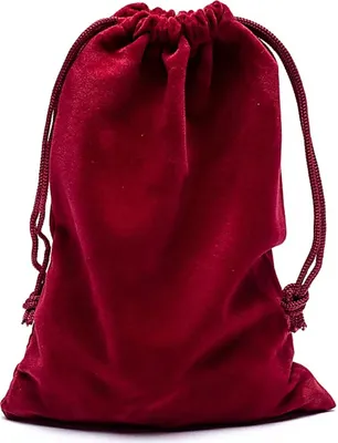 Produktbild von Samt-Geschenktüte Bordeaux M – Packung mit 10 Stück – 13 x 18 cm