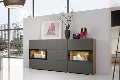 Zdjęcie produktu dla Nowoczesna Komoda Szafka do salonu 130 cm