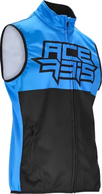 Produktbild von Acerbis Linear Softshell wasserdichte Motocross Weste, schwarz/blau, S