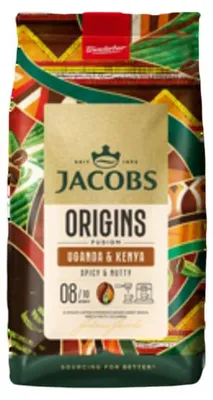 Zdjęcie produktu dla Kawa ziarnista Jacobs Origins, pochodząca z Ugandy i Kenii, 1 kg