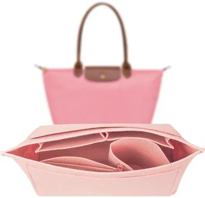 Image de Organiseur Longchamp pour grands sacs à main pour femme, organiseur de sac rouge (M)