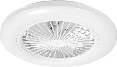 Produktbild von Clanmacy LED Deckenventilator mit Beleuchtung und Fernbedienung Dimmbar Deckenleuchte Schlafzimmer Wohn 49CM