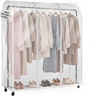 Image de Housse de protection pour vêtements 150 x 150 x 50 cm, transparente