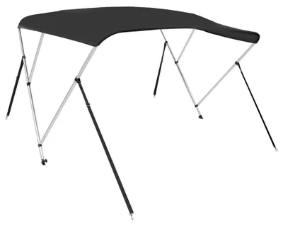 Produktbild von vidaXL 3-Bow Bimini-Top Schwarz 183x196x137 cm