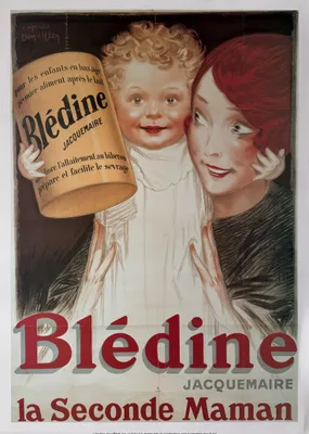 Image de Blédine La Seconde Maman - Jacquemaire - 50x70cm Affiche Poster