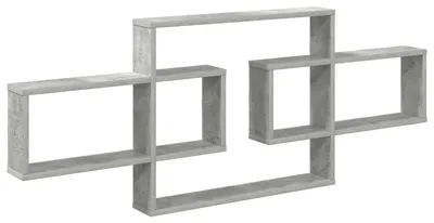Produktbild von vidaXL Wandregal Betongrau 130 x 10 x 50 cm Holzwerkstoff