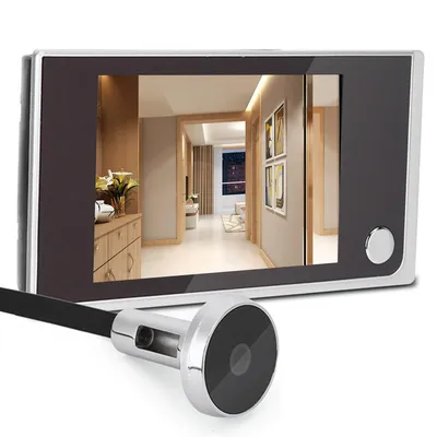 Produktbild von Türspion Kamera Display 3,5 Zoll 1080P mit 120° Sichtwinkel für Türstärke 40–100mm batteriebetrieben für Senioren Zuhause