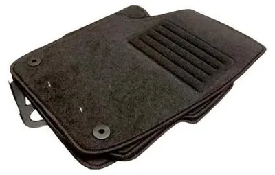 Produktbild von Velours-Fußmatten für VW Polo 9N (2001–2009) – mit runden Befestigungsclips