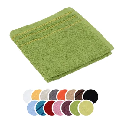 Produktbild von liebling Seiftuch, 100% Baumwolle, Serie Potsdam, 30 x 30 cm, 60 Grad waschbar, trocknergeeignet, Farbe: dunkelgrün
