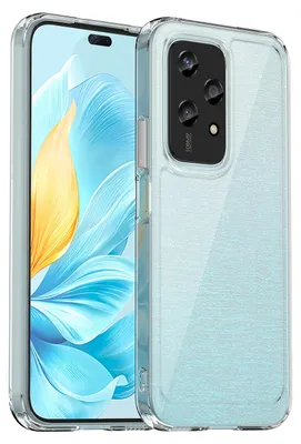 Image de Coque de protection hybride TPU/acrylique transparente pour Honor 200 Lite Colorful Series