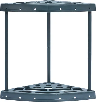 Produktbild von VEVOR Gartengeräte Ständer 43x43x58,5cm Gerätehalter Organizer PP Mehrzweck Gartengeräteaufbewahrungsregal 19 Schlitze Anti-Kipp-System Gartenwerkzeug Halter Besenhalter Garage Garten Zimmer
