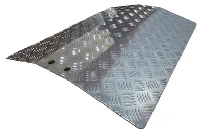 Produktbild von WORHAN Mobil Schwellenrampe Ladeplattform Stufenrampen Rollstuhlrampe Alu Aluminium Rampe Türschwellenrampe TR60