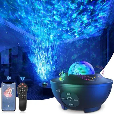 Obrázek produktu pro LED projektor hvězdné oblohy – projektor galaxie s časovačem, dálkovým ovládáním a Bluetooth reproduktorem pro děti