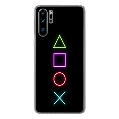 Produktbild von MuchoWow® Handyhülle Schutzhülle Hülle für Huawei P30 Pro Gaming - Neon - Konsole - Schwarz - Controller - Gaming Silikon Softcase Handy Hülle - Schutzdeckel