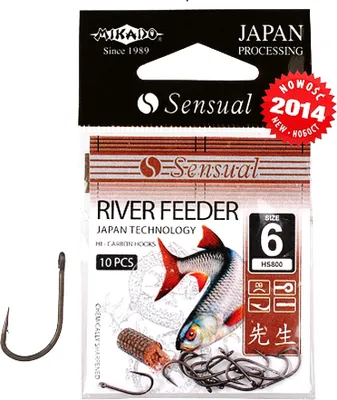 Produktbild von 10 "MIKADO SENSUAL" Angelhaken  Feederhaken Methodfeeder mit Öse Gr. 10